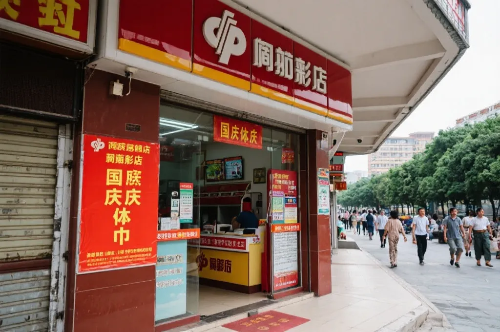 彩票站张贴休市公告,氛围庄重